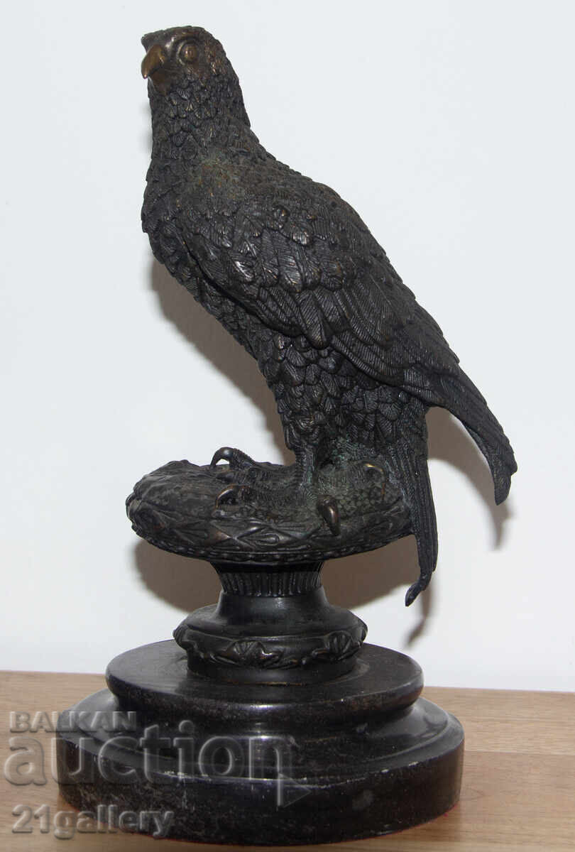 Παλαιό χάλκινο γλυπτό άγαλμα αετού με τιμή 1100.00 BGN | € 562.42