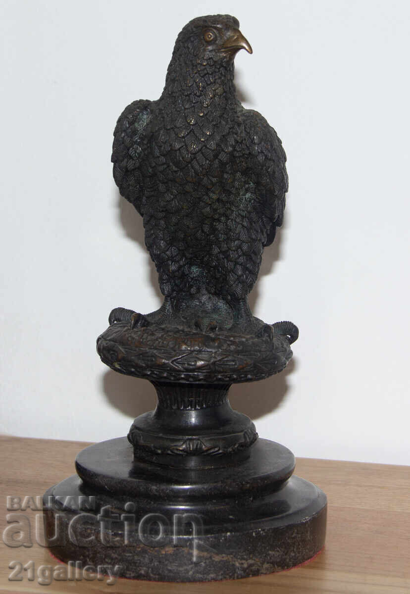 Παλαιό χάλκινο γλυπτό άγαλμα αετού