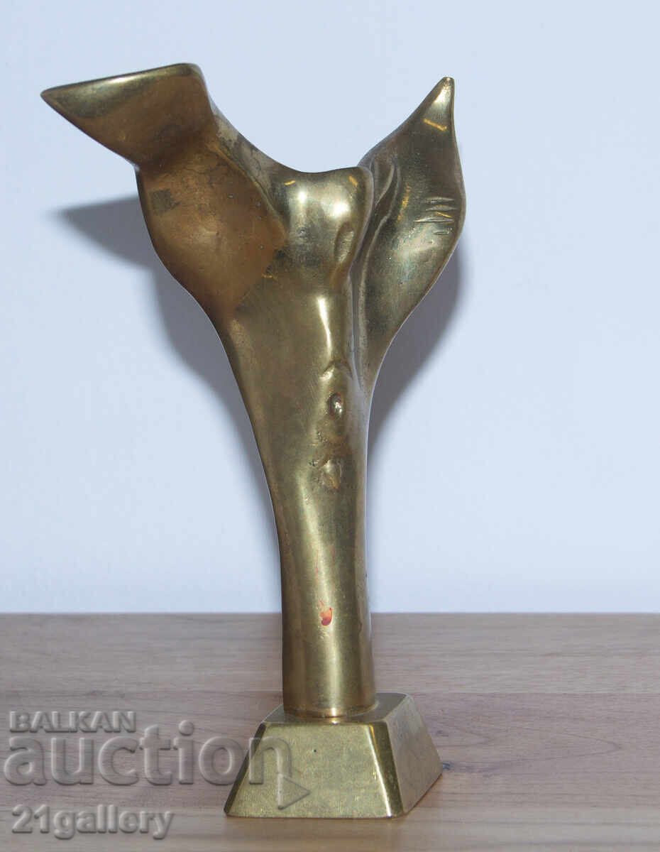 Δημοπρασία Αυθεντικό χάλκινο γλυπτό, πλαστική στυλιζαρισμένο σώμα