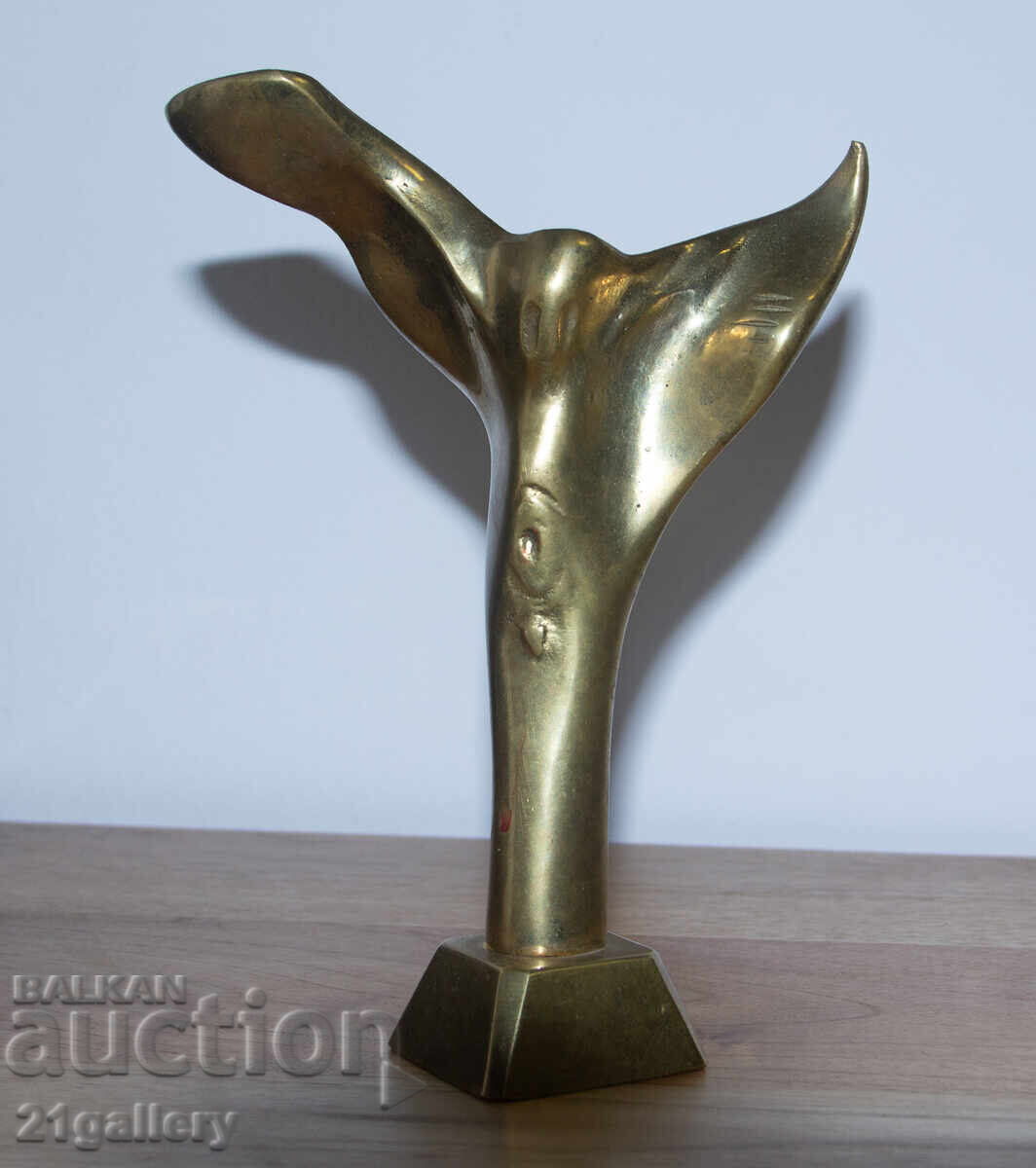 Αυθεντικό χάλκινο γλυπτό, πλαστική στυλιζαρισμένο σώμα