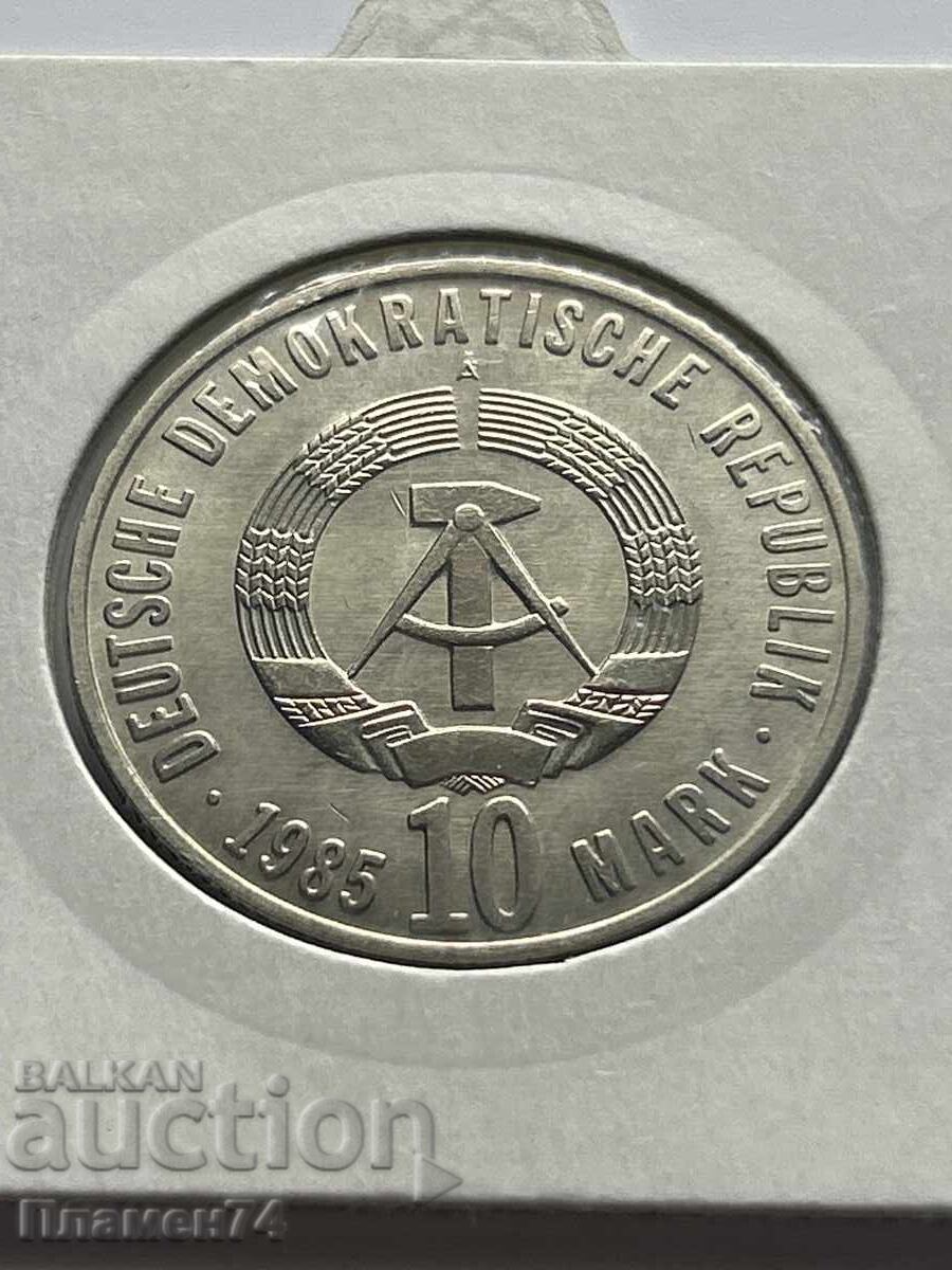 10 μάρκα 1985 Γερμανία Ανατολική Γερμανία με τιμή 12.00 BGN | € 6.14 10 μάρκα 1985 Γερμανία Ανατολική Γερμανία με τιμή 12.00 BGN | € 6.14