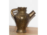 Author's Bronze Sculpture, Stylized Vase Pitcher