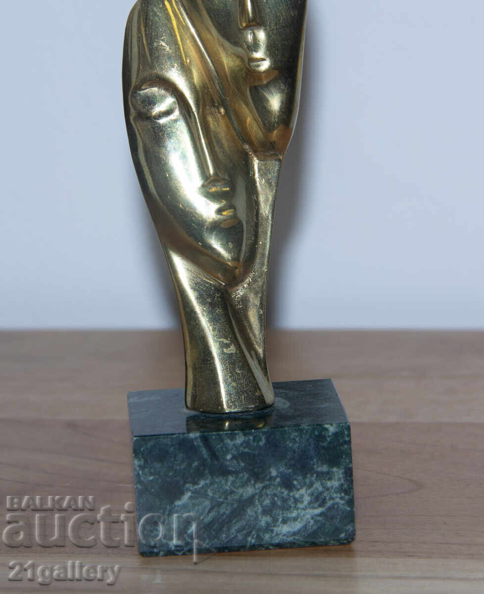 Delivery of Bogdan Bondikov (1960 -) bronze sculpture, plastic, faces