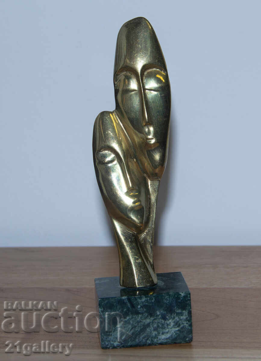 Bogdan Bondikov (1960 -) bronze sculpture, plastic, faces