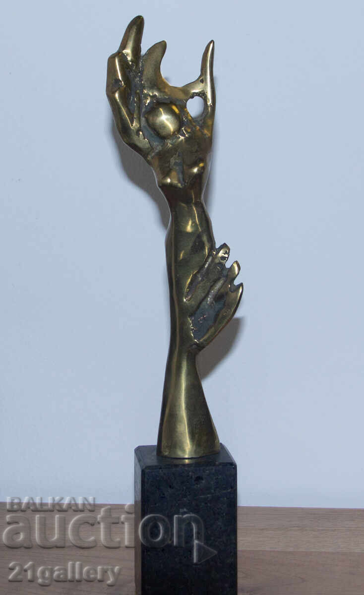 Αυθεντικό χάλκινο γλυπτό, αφηρημένο ειδώλιο