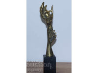 Sculptură din bronz originală, statuetă abstractă