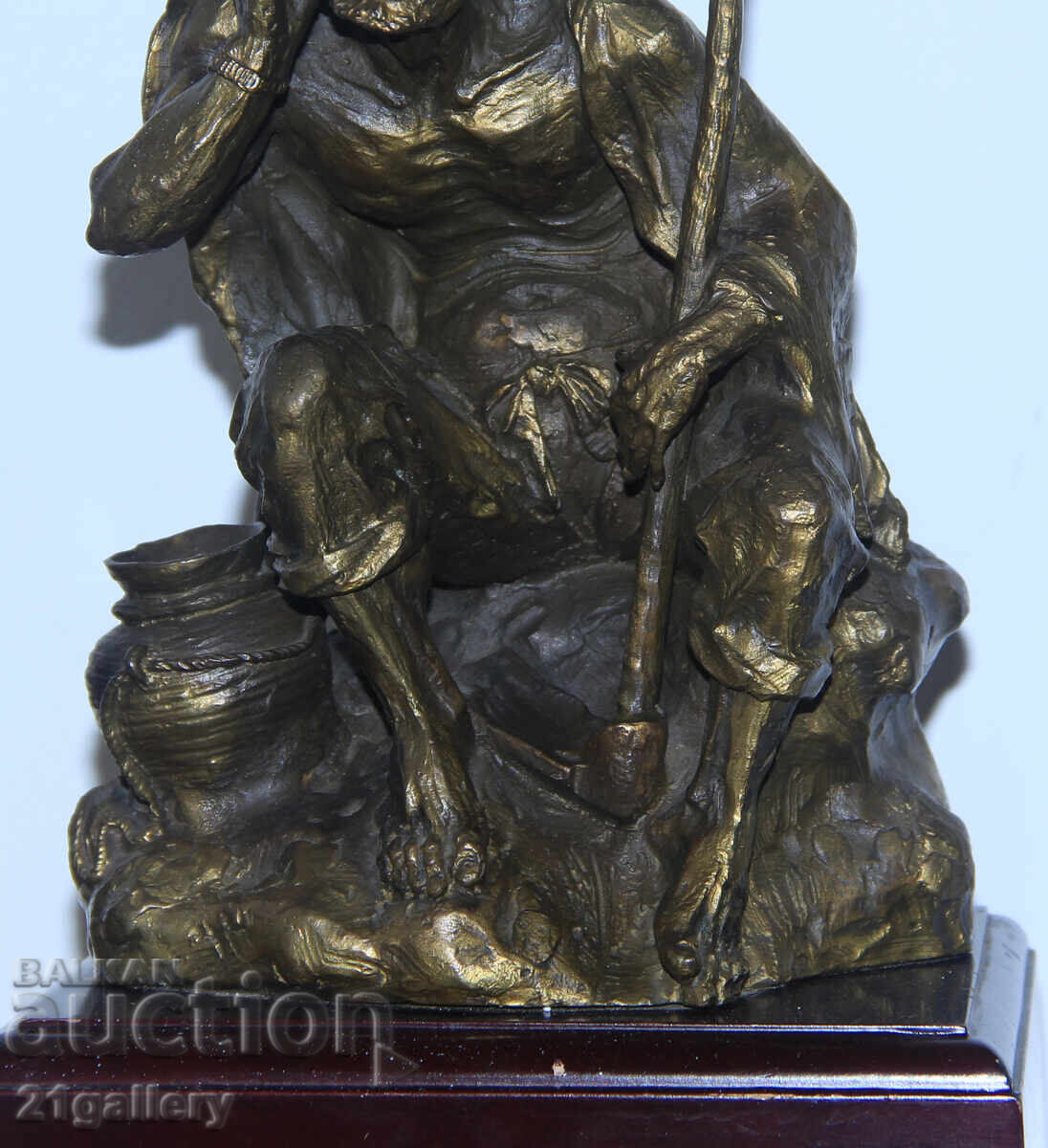 Livrarea Sculptură plastică din bronz, autor, figură masculină