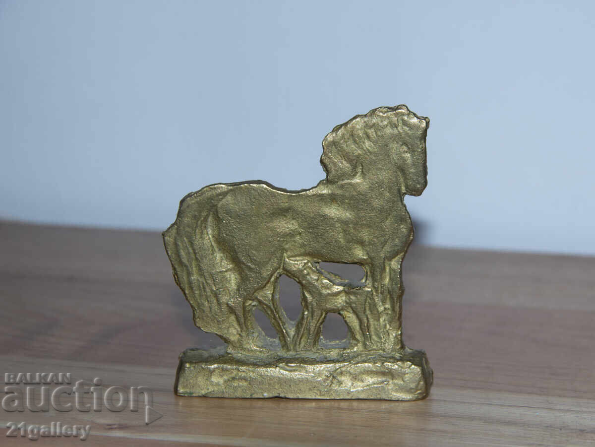 Livrarea Sculptură plastică din bronz, originală, cal