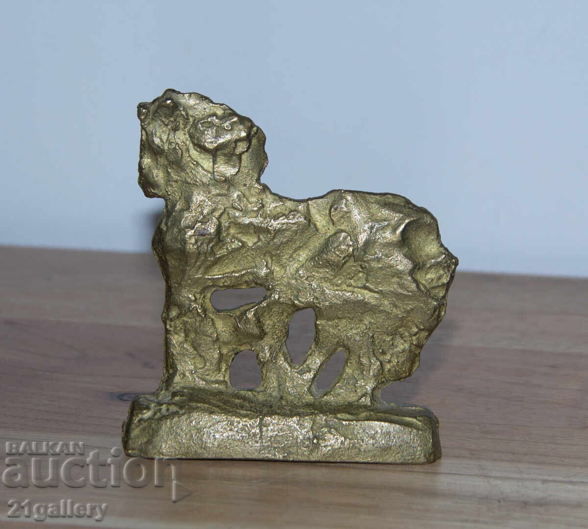 Sculptură plastică din bronz, originală, cal