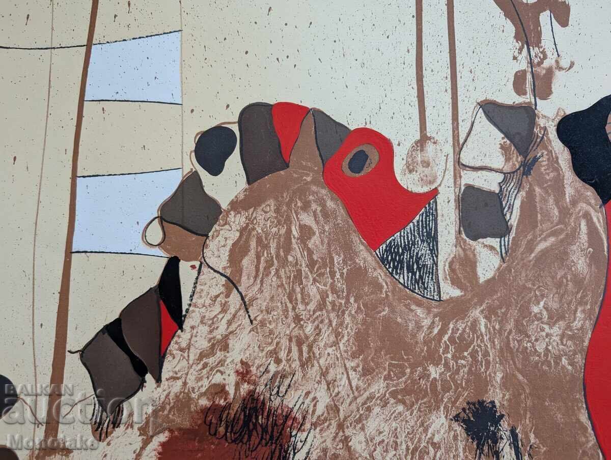 Livrarea Josep Guinovart Artist grafic spaniol renumit tablou