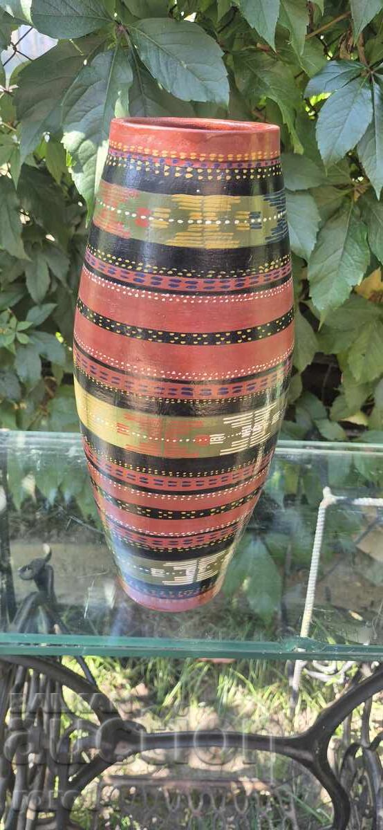 Παράδοση Ωραίο παλιό μεγάλο βουλγαρικό κεραμικό βάζο