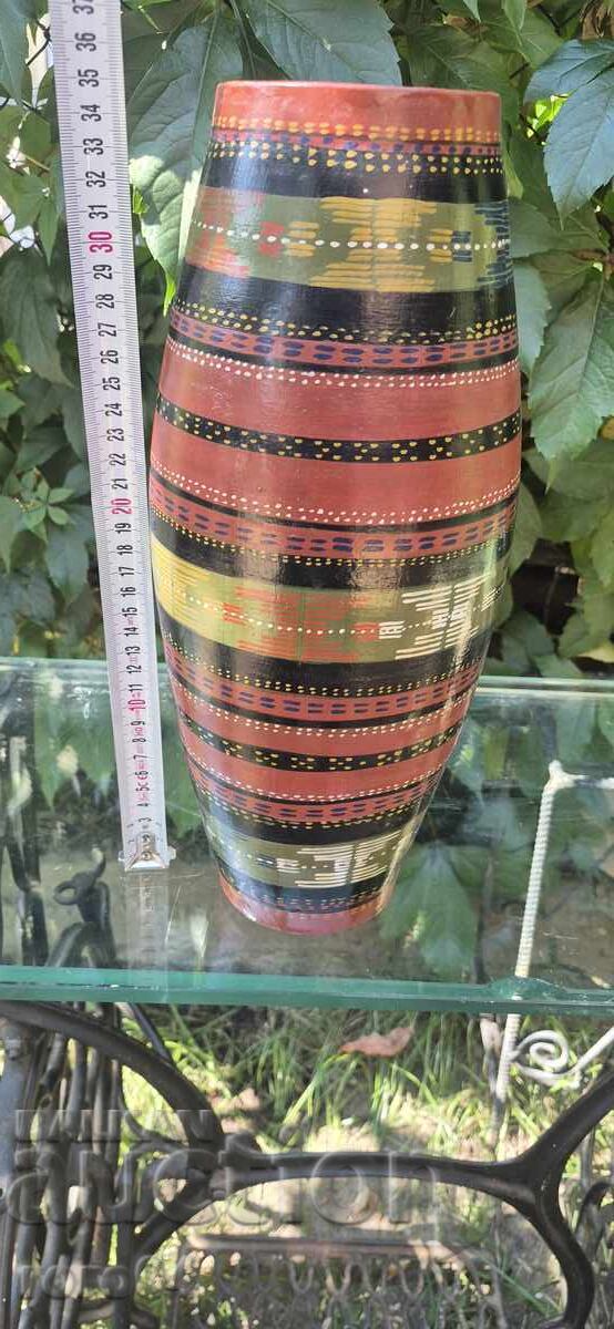 Ωραίο παλιό μεγάλο βουλγαρικό κεραμικό βάζο - 5