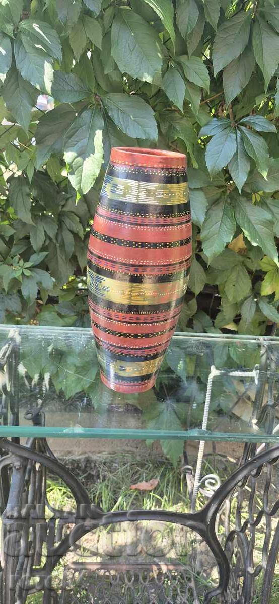 Ωραίο παλιό μεγάλο βουλγαρικό κεραμικό βάζο