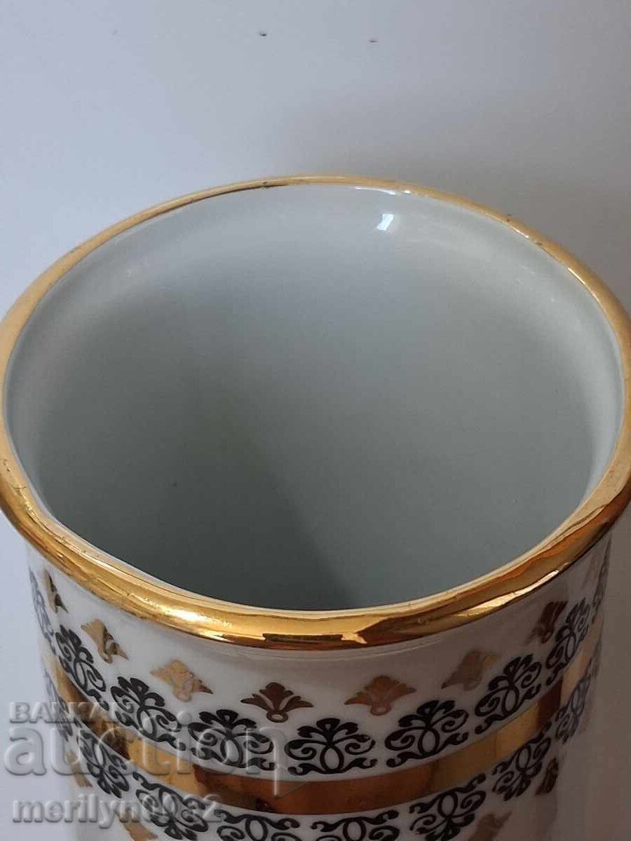 Παράδοση Παλιό βραβευμένο πορσελάνινο βάζο ΣΚΟΥΤΟ 1982 ΜΝΟ ΛΔΒ