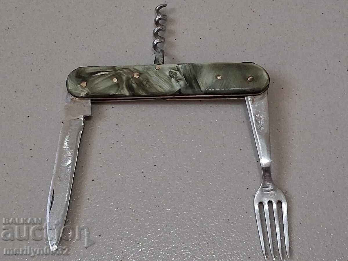 Παράδοση Παλιά πηρούνι "Σφυρί και δρεπάνι", τιρμπουσόν, μαχαίρι