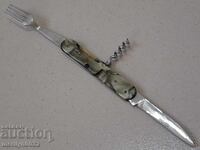 Παλιά πηρούνι "Σφυρί και δρεπάνι", τιρμπουσόν, μαχαίρι