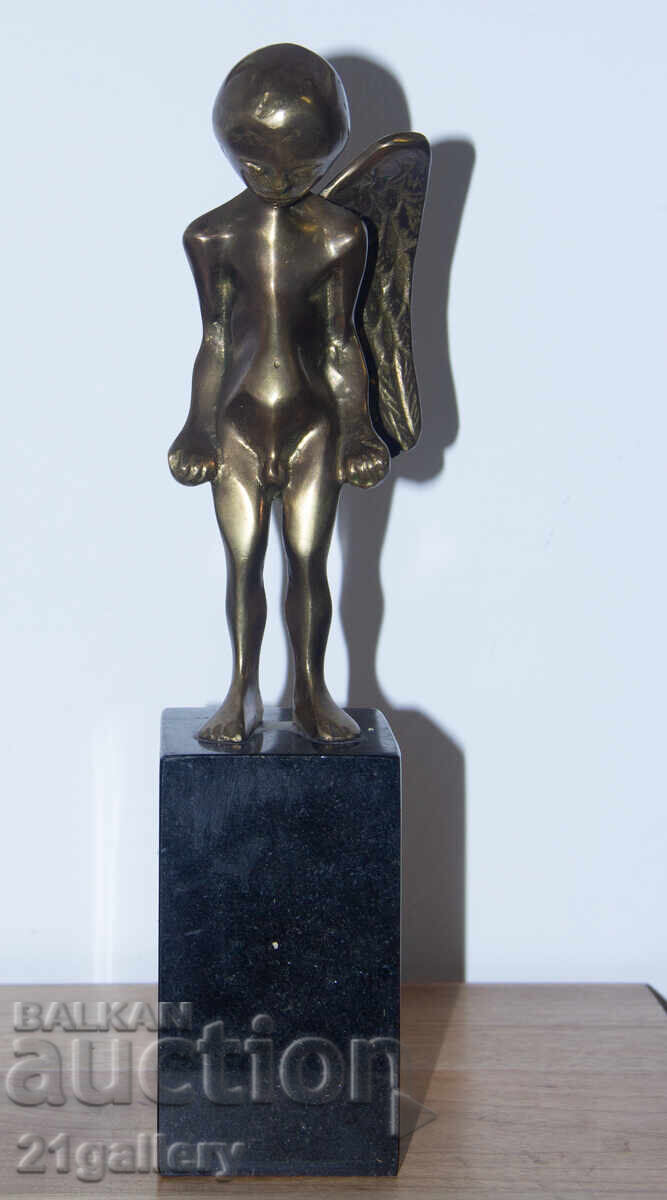 Original Bronze Sculpture, Plastic Art, Stylized Little Angel with price 1000.00 BGN | € 511.29 Original Bronze Sculpture, Plastic Art, Stylized Little Angel with price 1000.00 BGN | € 511.29