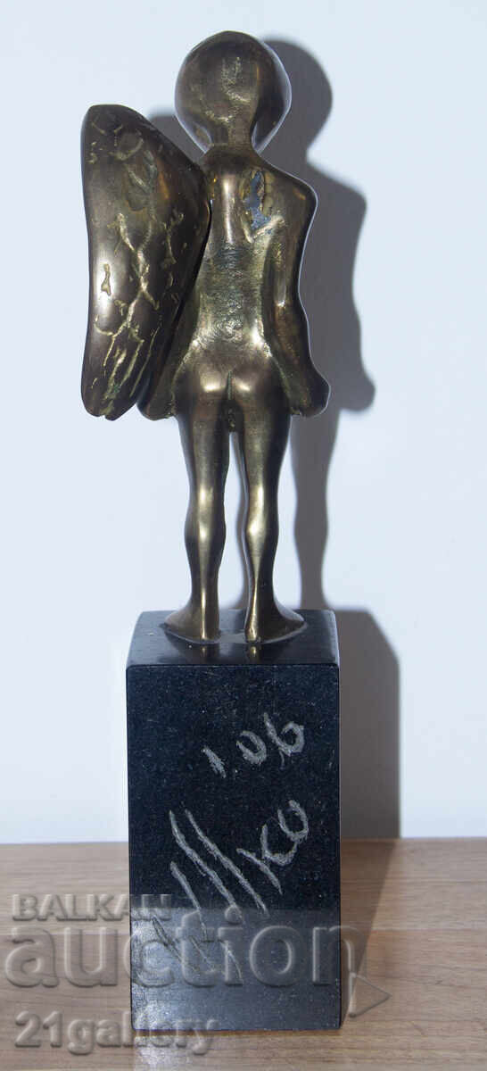 Original Bronze Sculpture, Plastic Art, Stylized Little Angel - 6 Original Bronze Sculpture, Plastic Art, Stylized Little Angel - 6