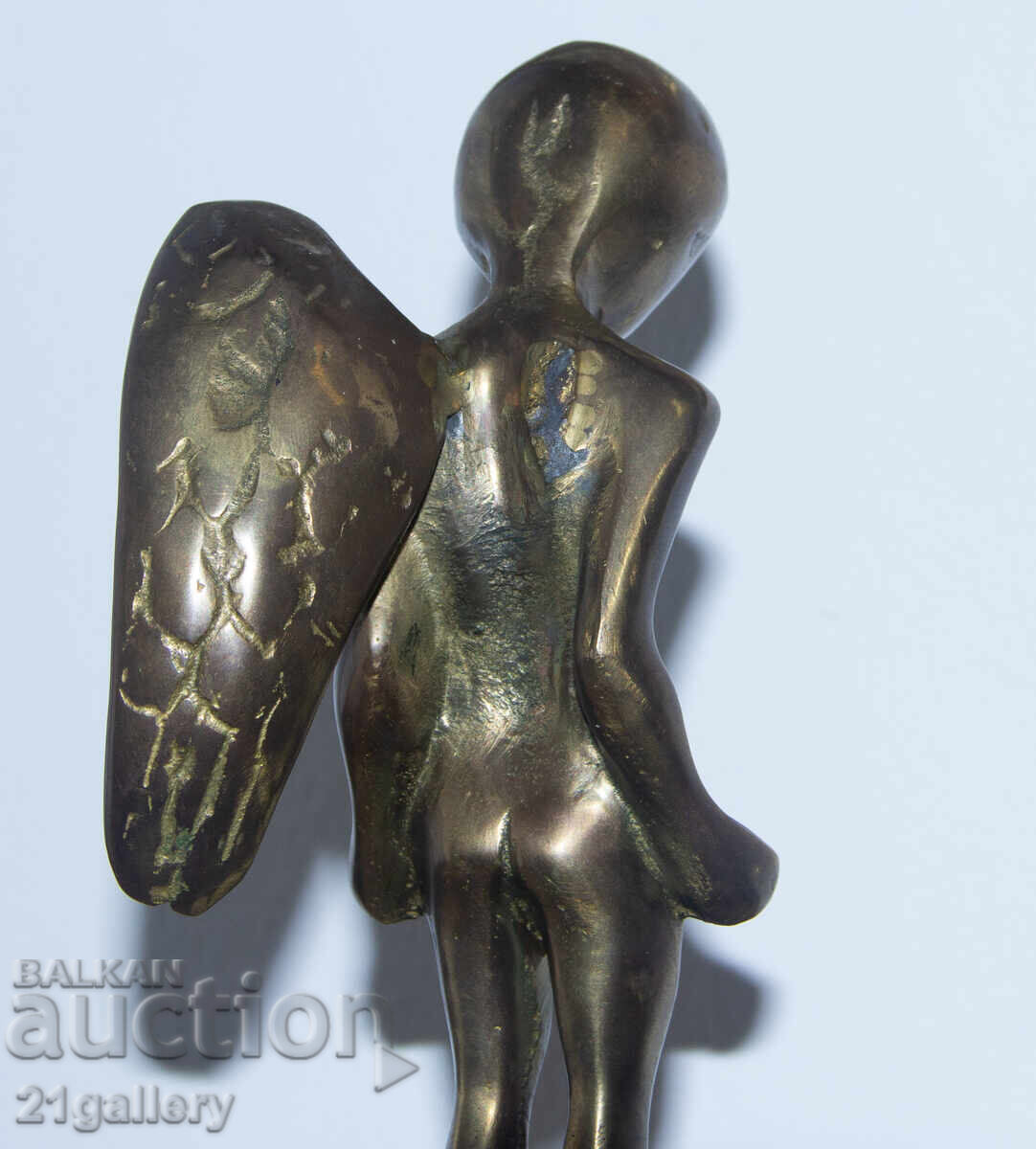 Original Bronze Sculpture, Plastic Art, Stylized Little Angel - 7 Original Bronze Sculpture, Plastic Art, Stylized Little Angel - 7