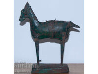 Sculptură metalică originală, plastică, cal