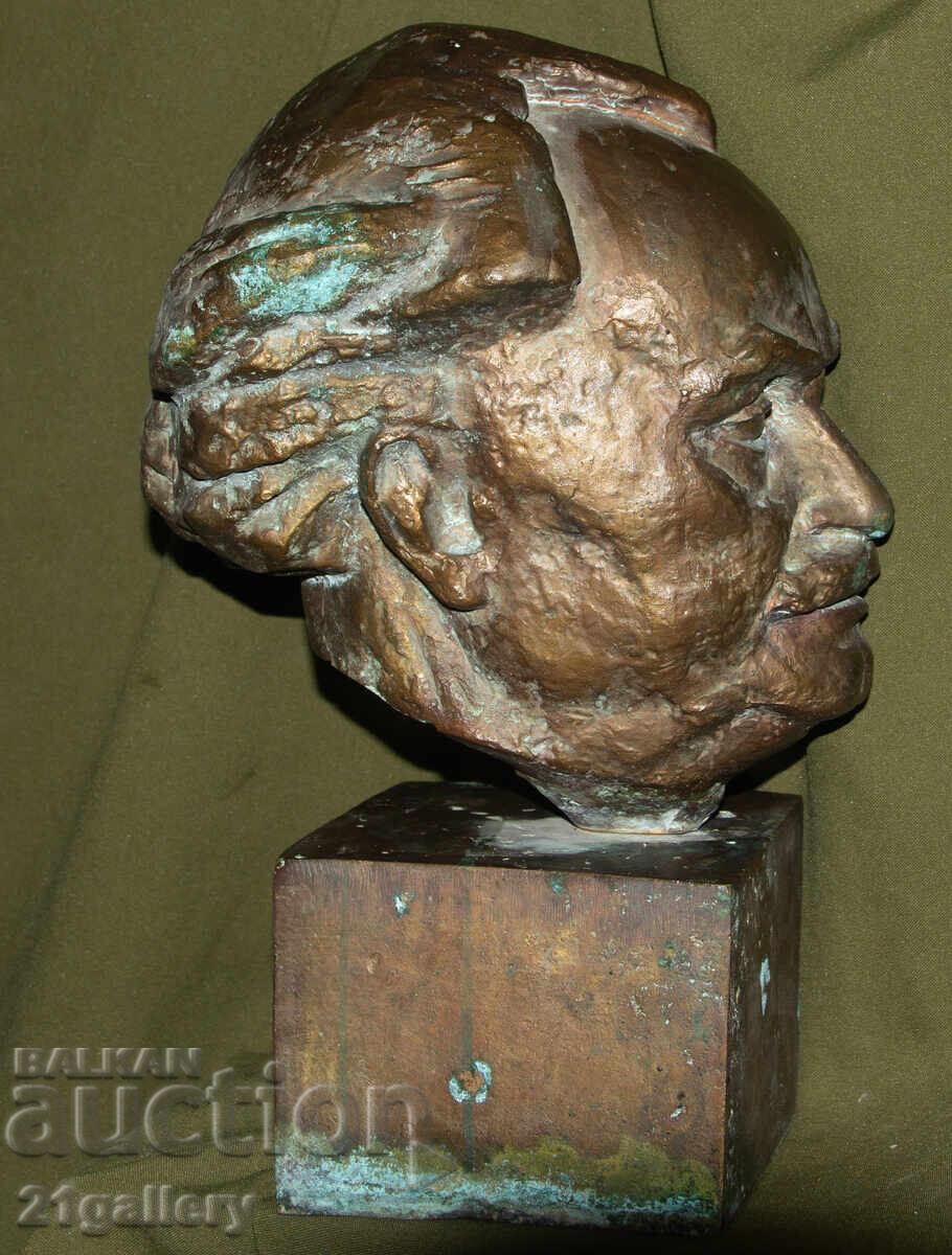 Krum Dermendjiev (1916 - 2005) Sculptură bronz Gheorghi Dimitrov - 5