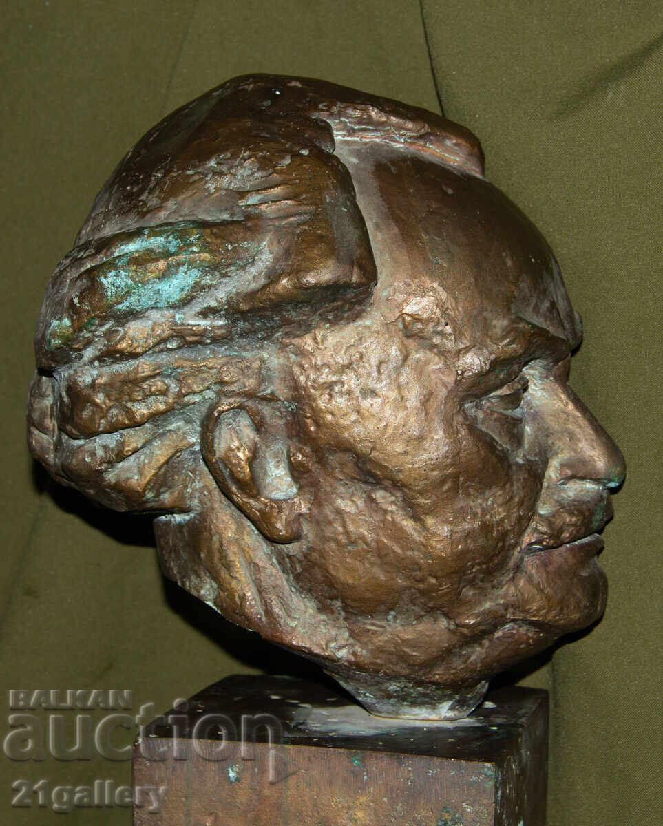 Krum Dermendjiev (1916 - 2005) Sculptură bronz Gheorghi Dimitrov - 6