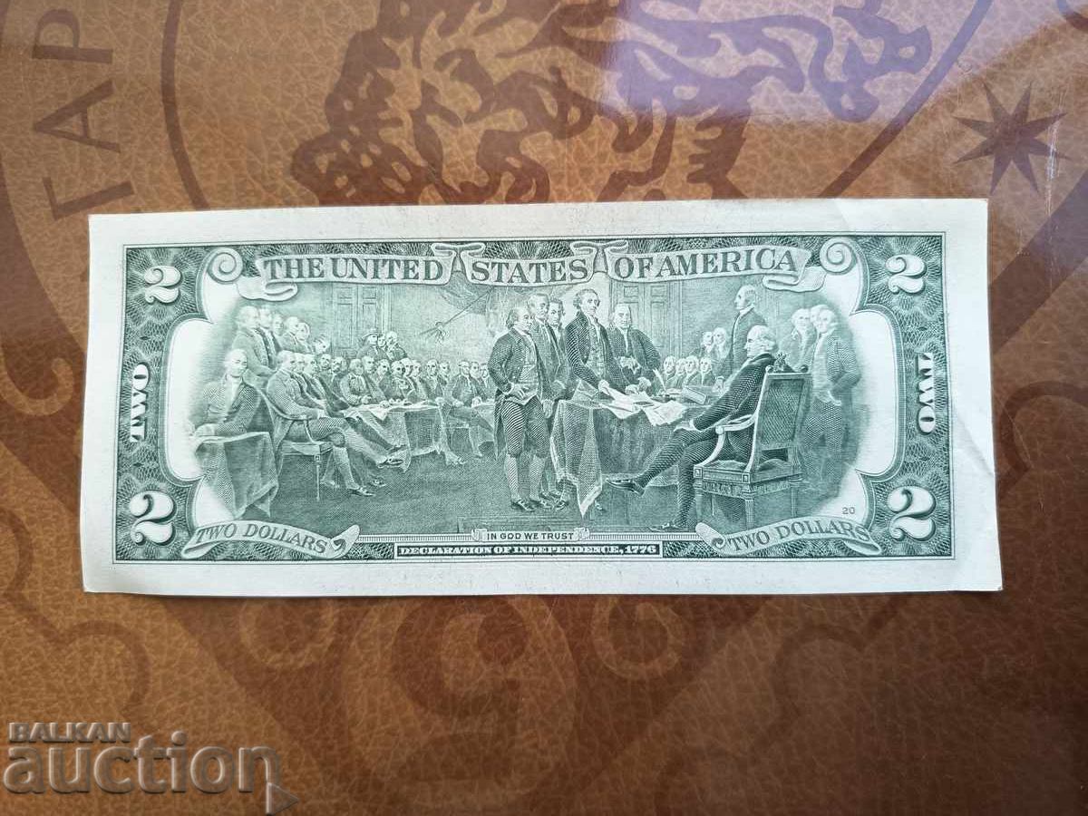 Licitație Bancnotă SUA 2 dolari din 2009, Tipografia Cleveland, Ohio Licitație Bancnotă SUA 2 dolari din 2009, Tipografia Cleveland, Ohio