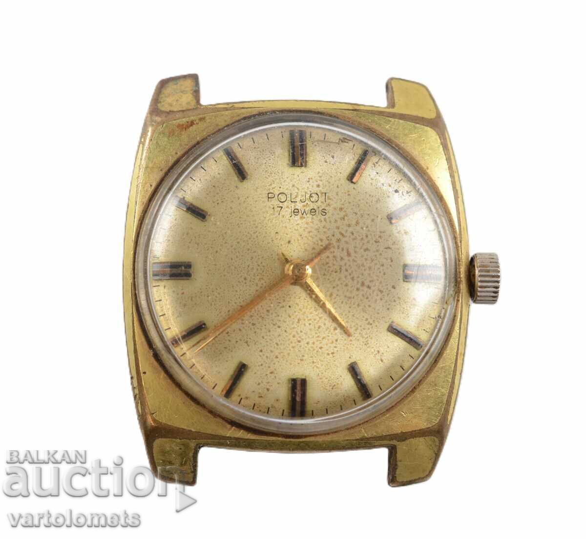 Men's watch POLJOT POLJOT USSR with gold plating 20 Mk - working