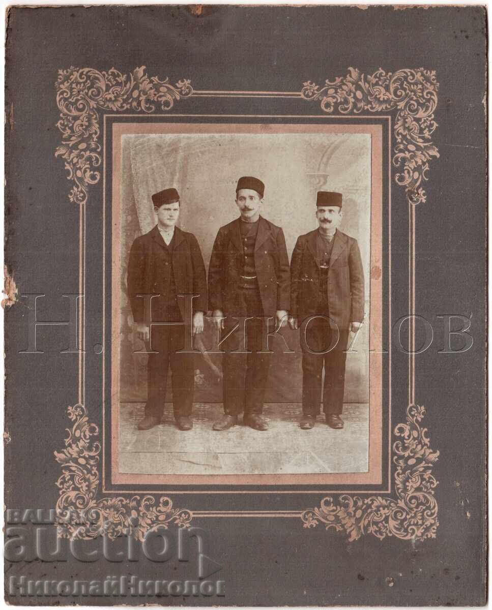 OLD PHOTO CARD SVISHTOV FAMILY PORTRAIT KONSTANTINOV E387