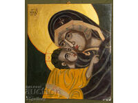 Света Богородица с Младенеца, ръчно рисувана икона, темпера