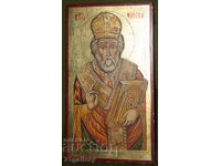 O icoană modernă a Sfântului Nicolae Făcătorul de Minuni