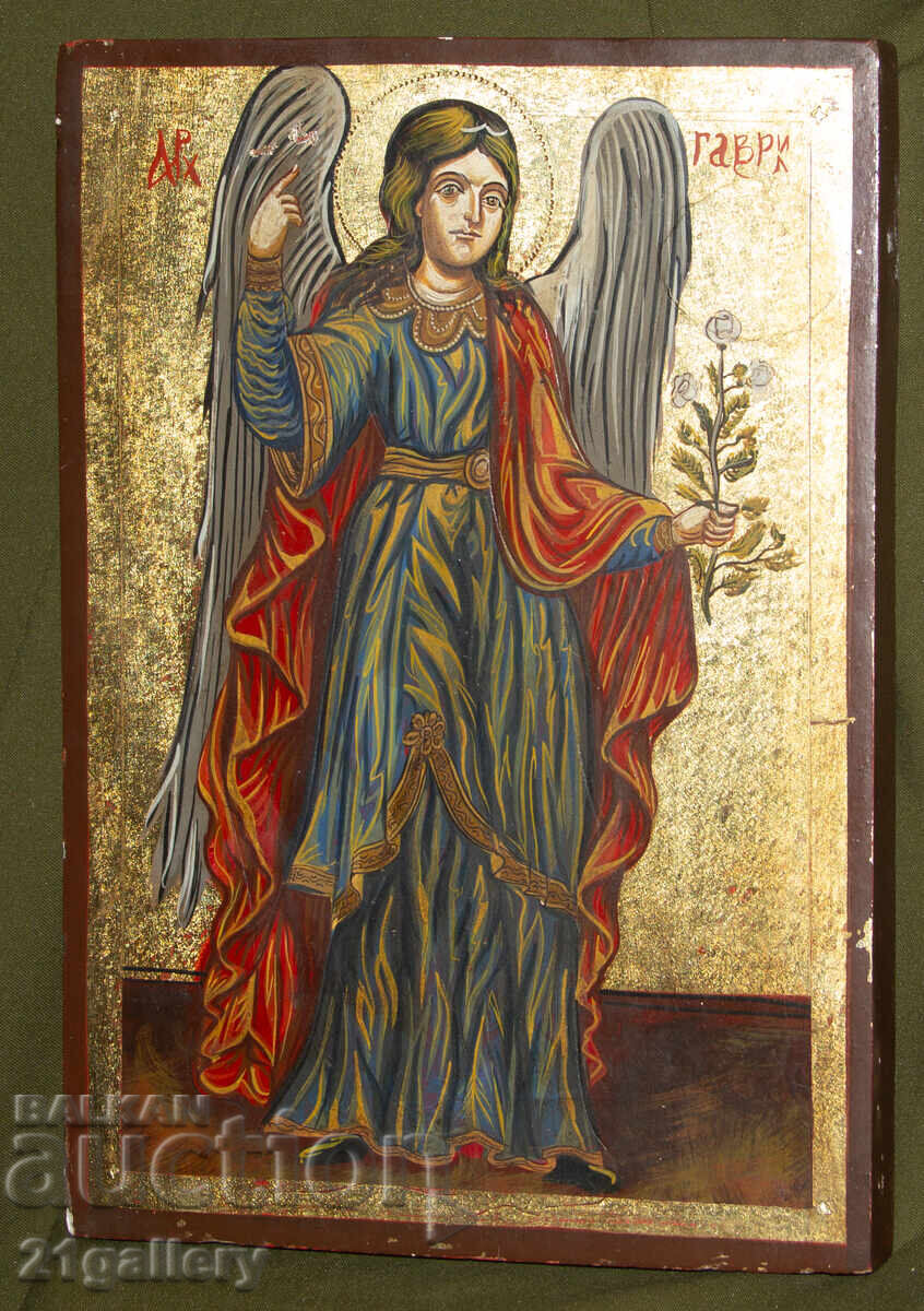 Icoană pictată manual, culori tempera, Arhanghel Gavriil Icoană pictată manual, culori tempera, Arhanghel Gavriil