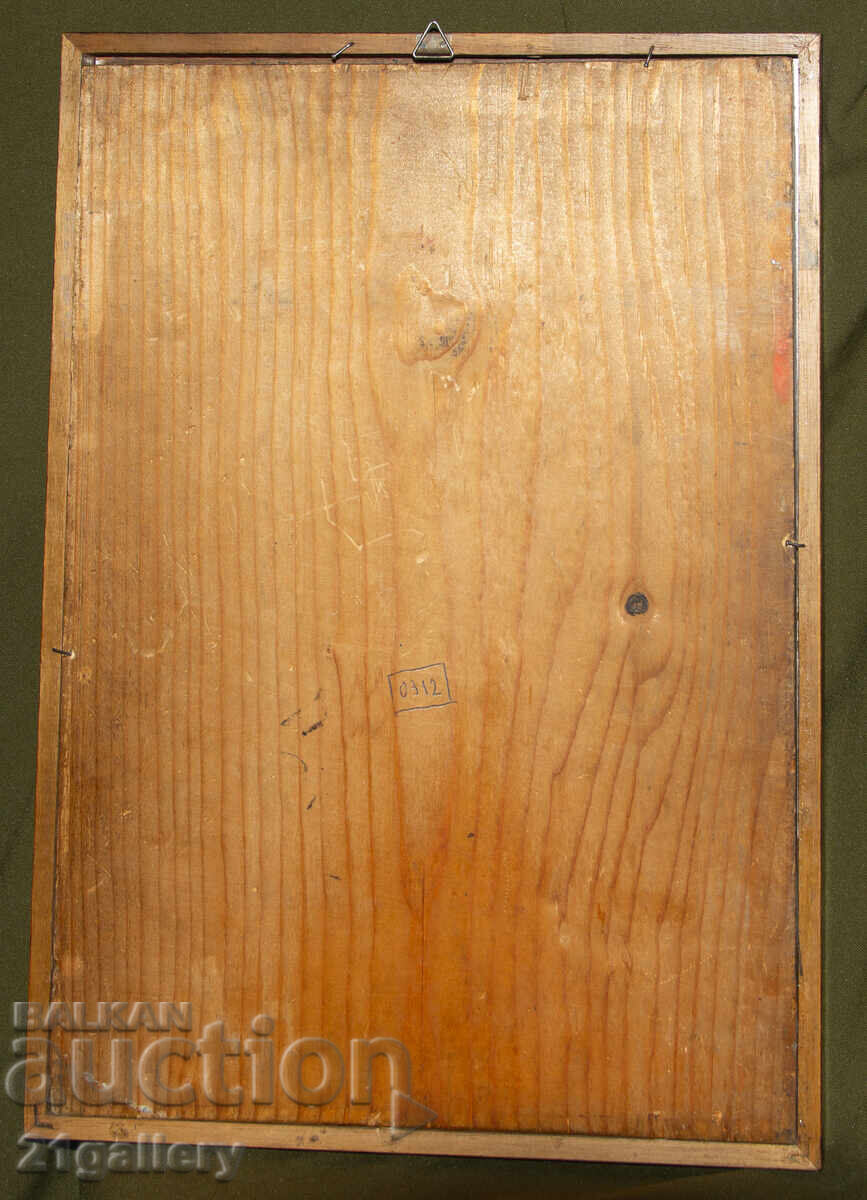 Παλιά ζωγραφισμένη εικόνα, τέμπερα, Άγιοι Μάρτυρες Κήρυκος και Ιουλίττα - 6