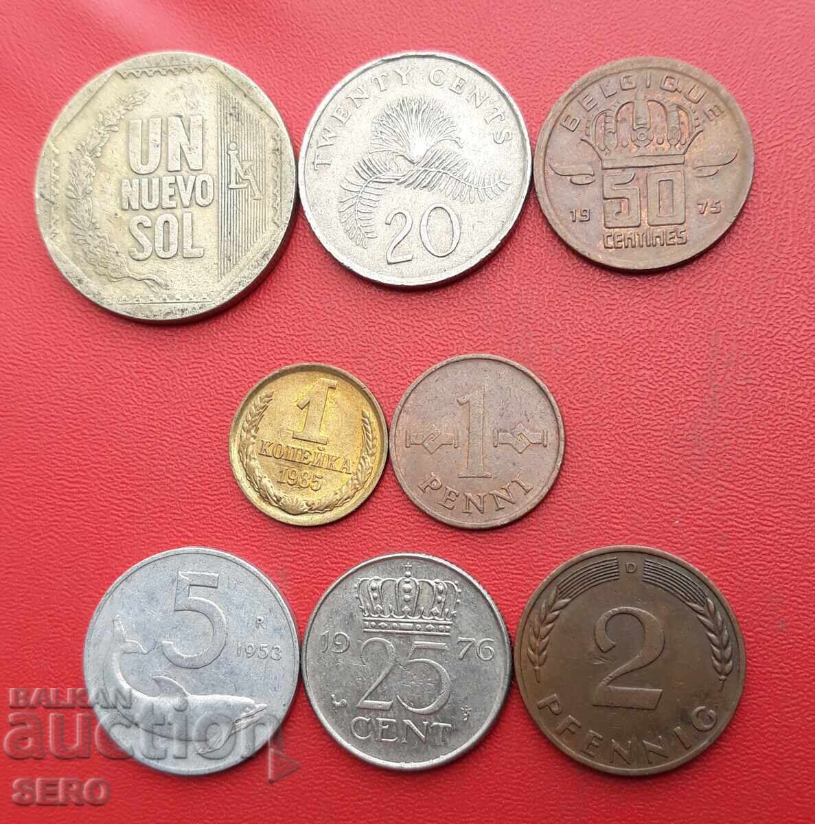 Mixed lot of 8 coins Mixed lot of 8 coins