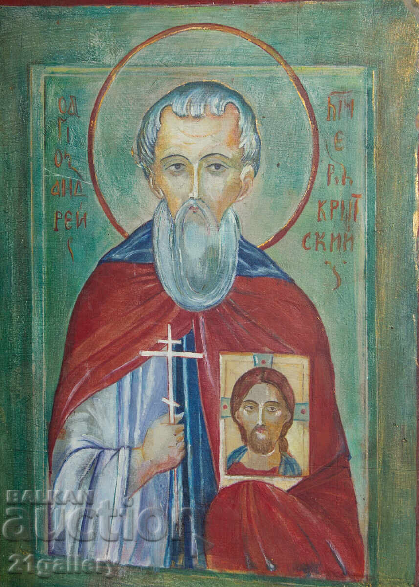 Sfântul Ioan Rilski, icoană pictată manual, tempera cu preț 450.00 BGN | € 230.08