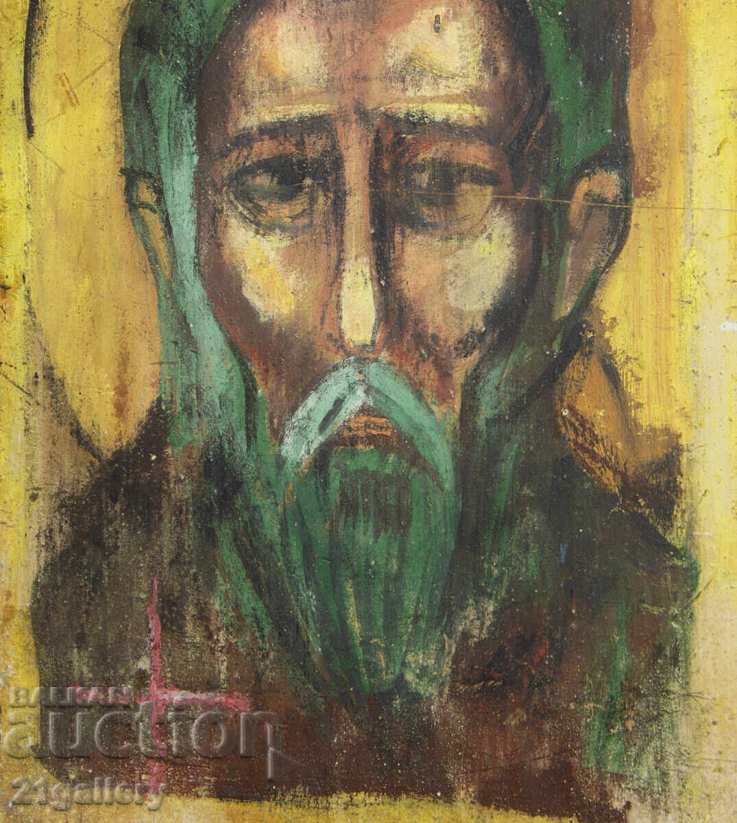 Contemporary hand-painted icon, tempera, Saint Ivan Rilski - 5 Contemporary hand-painted icon, tempera, Saint Ivan Rilski - 5