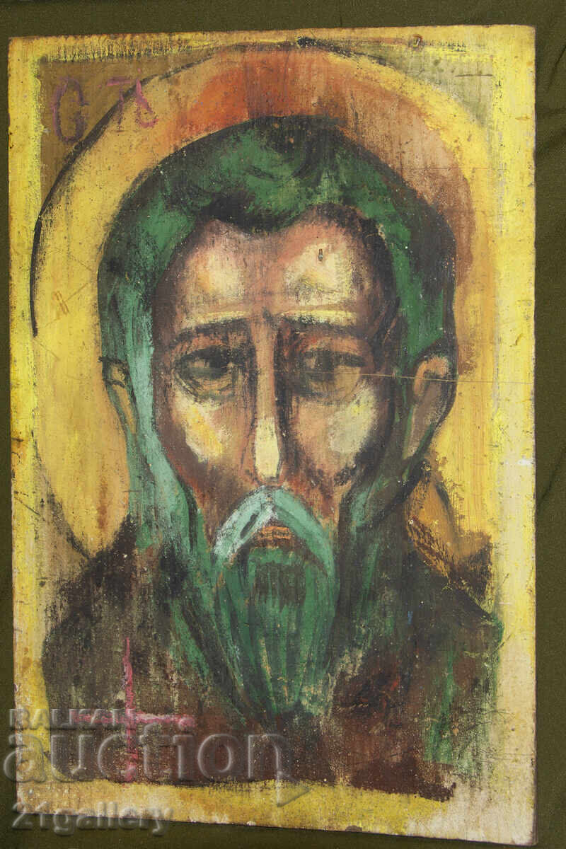 Contemporary hand-painted icon, tempera, Saint Ivan Rilski - 6 Contemporary hand-painted icon, tempera, Saint Ivan Rilski - 6