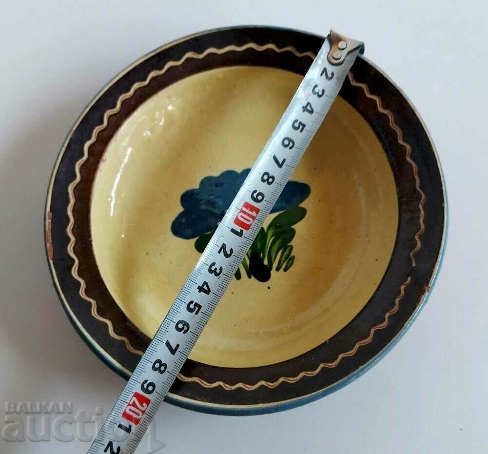 Аукцион 100-ГОДИШНА ТРОЯНСКА ПИСАНА КЕРАМИКА КЕРАМИЧНА ЧИНИЯ ЗДРАВА