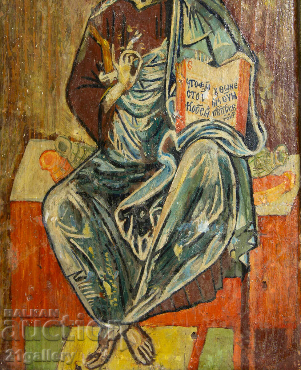 Иисус Христос Пантократор, ръчно рисувана икона, темпера - 5 Иисус Христос Пантократор, ръчно рисувана икона, темпера - 5