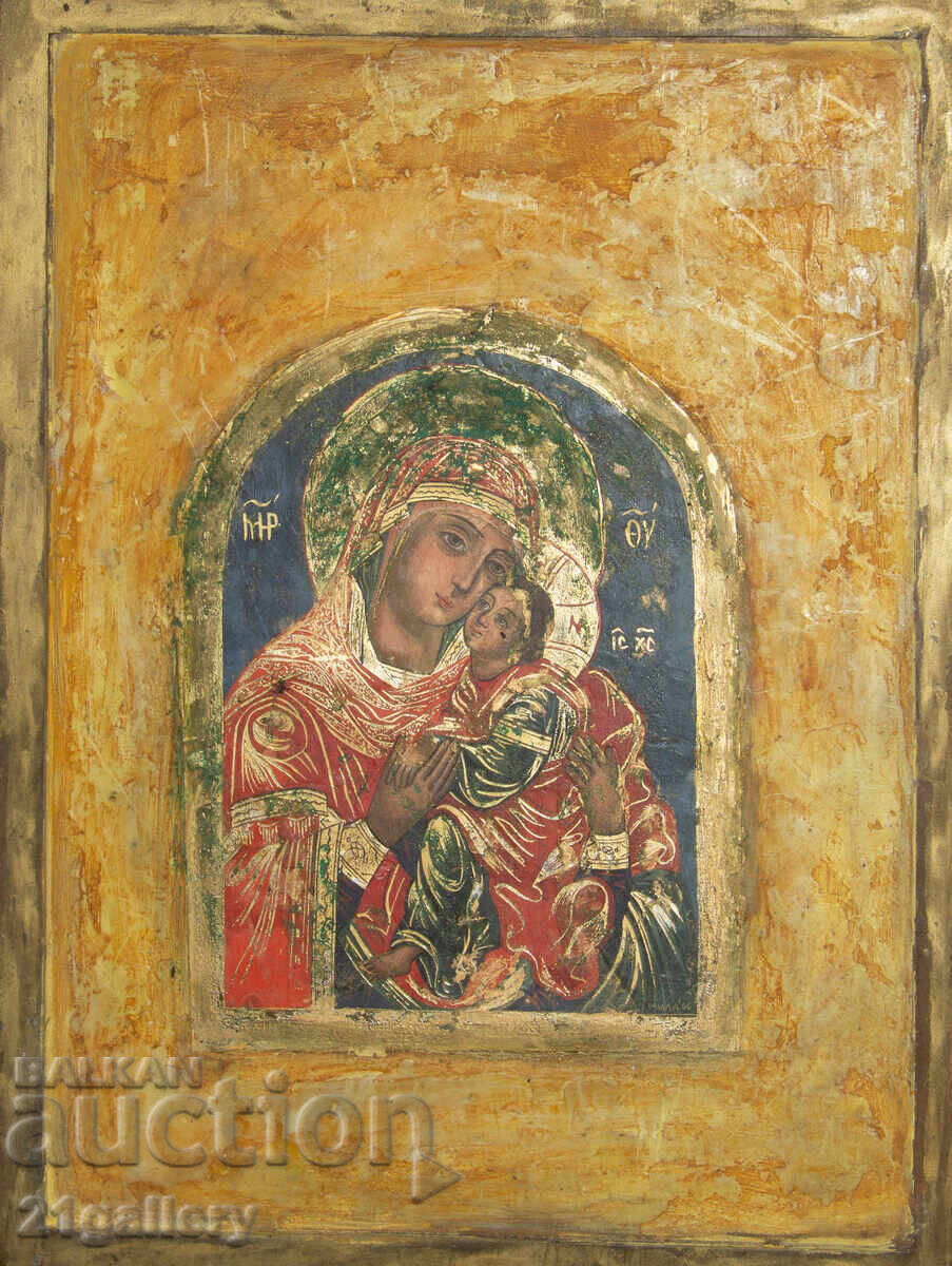 Sfânta Fecioară Maria cu Pruncul, icoană pictată manual, tempera cu preț 400.00 BGN | € 204.52 Sfânta Fecioară Maria cu Pruncul, icoană pictată manual, tempera cu preț 400.00 BGN | € 204.52