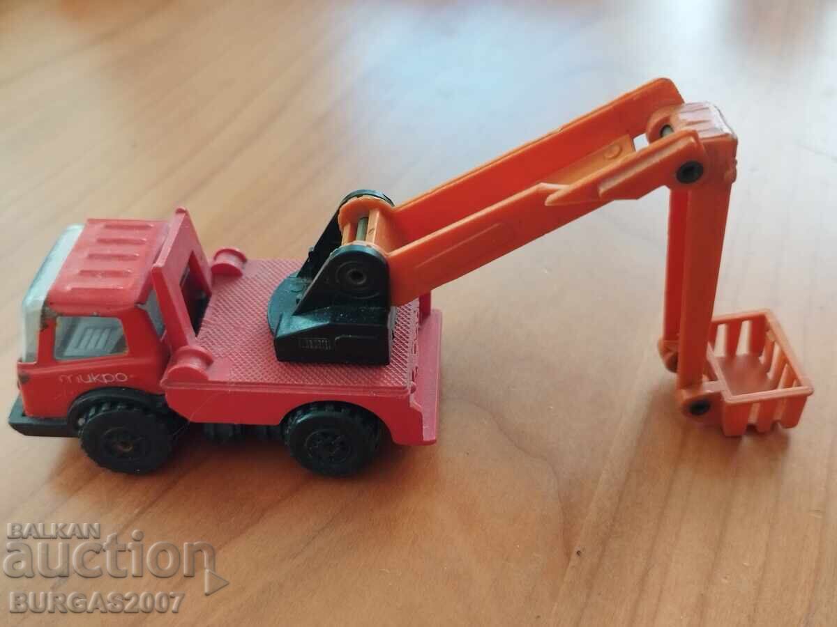 Old toy, truck, aerial lift, Micro - Razgrad, NRB - 6 Old toy, truck, aerial lift, Micro - Razgrad, NRB - 6