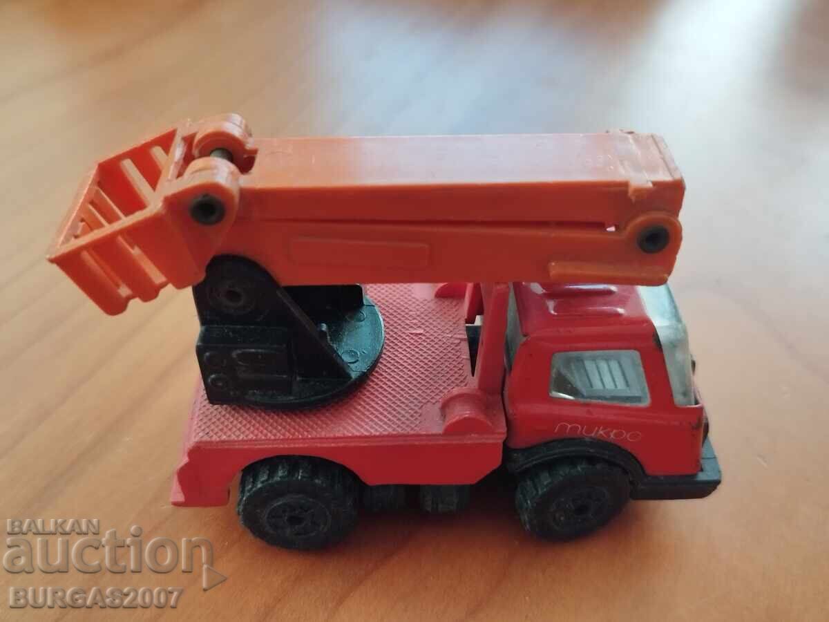 Old toy, truck, aerial lift, Micro - Razgrad, NRB Old toy, truck, aerial lift, Micro - Razgrad, NRB