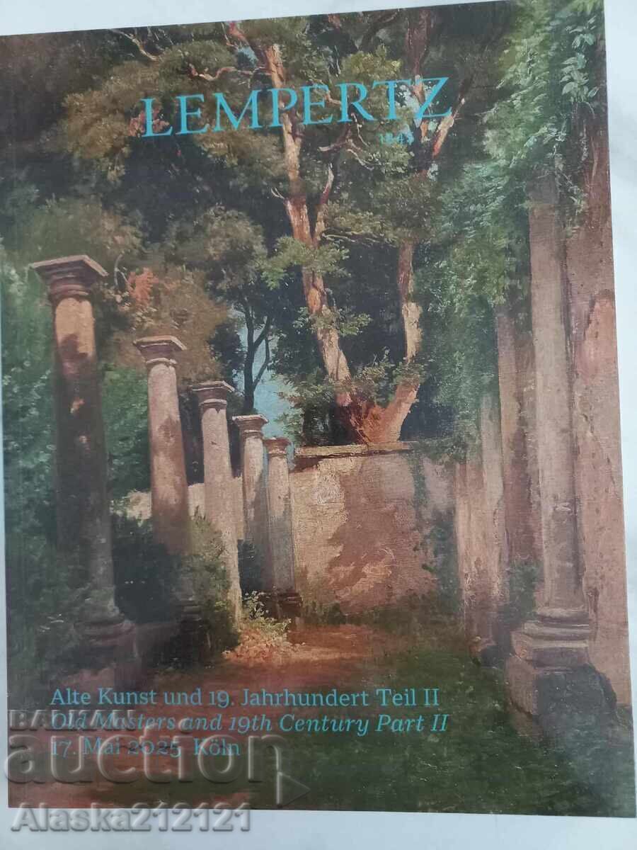 Catalog de licitație Lempertz pentru picturi din secolul al XIX-lea