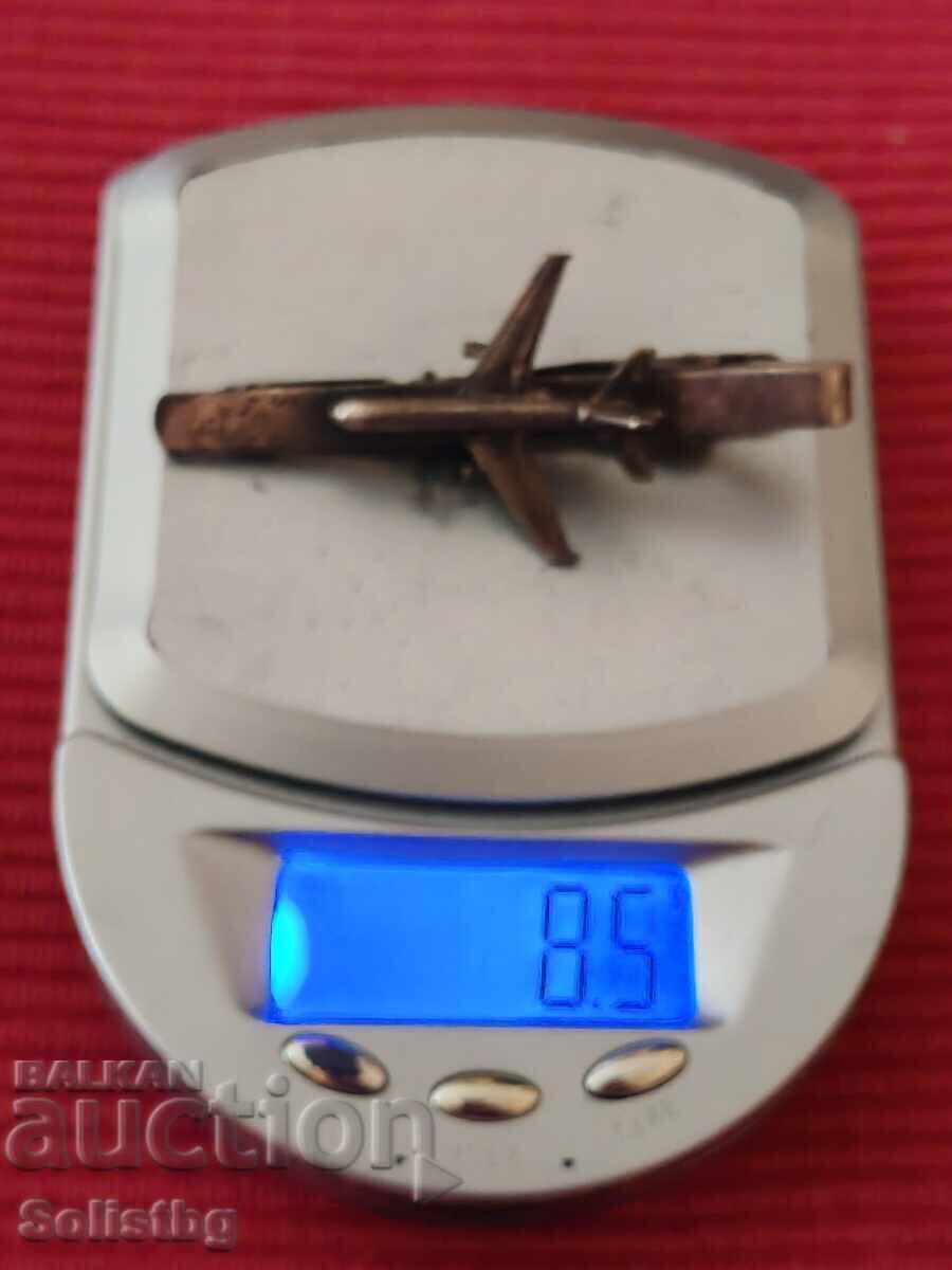 Delivery of Old silver tie pin, Airplane