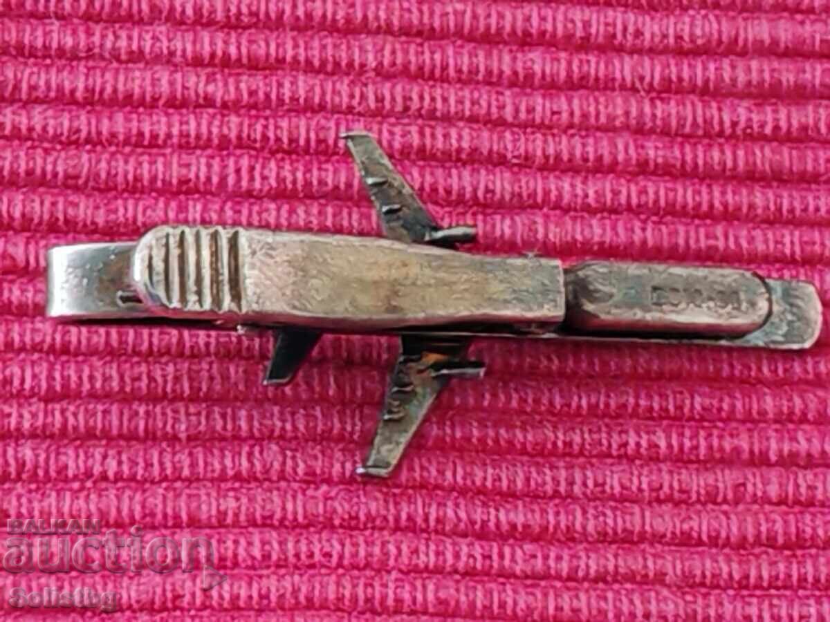 Παλιά ασημένια καρφίτσα γραβάτας, Αεροπλάνο - 6