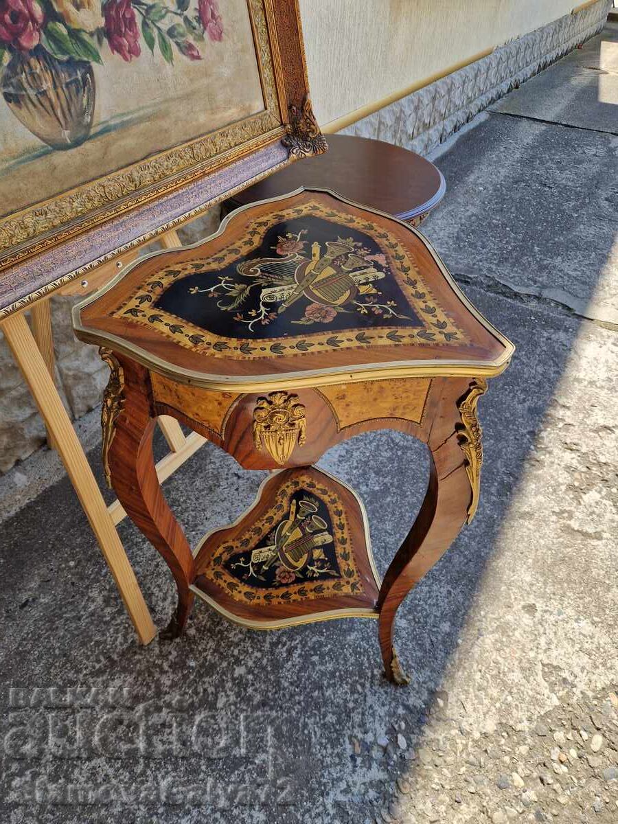 Măsuță înaltă superbă, antică, barocă, franceză - 5 Măsuță înaltă superbă, antică, barocă, franceză - 5