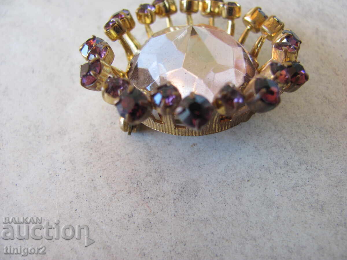 Bohemian Brooch, Polished Semi-Precious Stones - 5 Bohemian Brooch, Polished Semi-Precious Stones - 5
