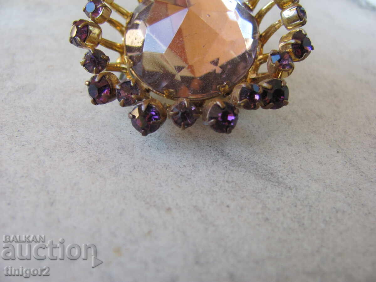 Bohemian Brooch, Polished Semi-Precious Stones - 6 Bohemian Brooch, Polished Semi-Precious Stones - 6