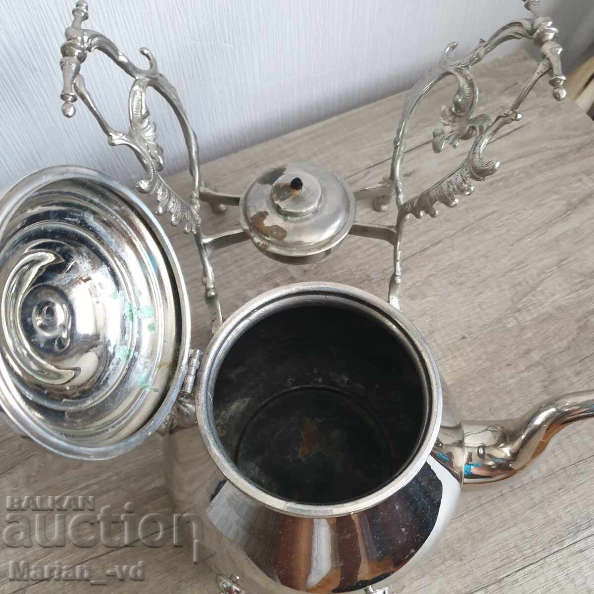 Παράδοση Σπιρτόφωτο τσαγιέρα με βάση και καυστήρα, 1.5 λίτρα