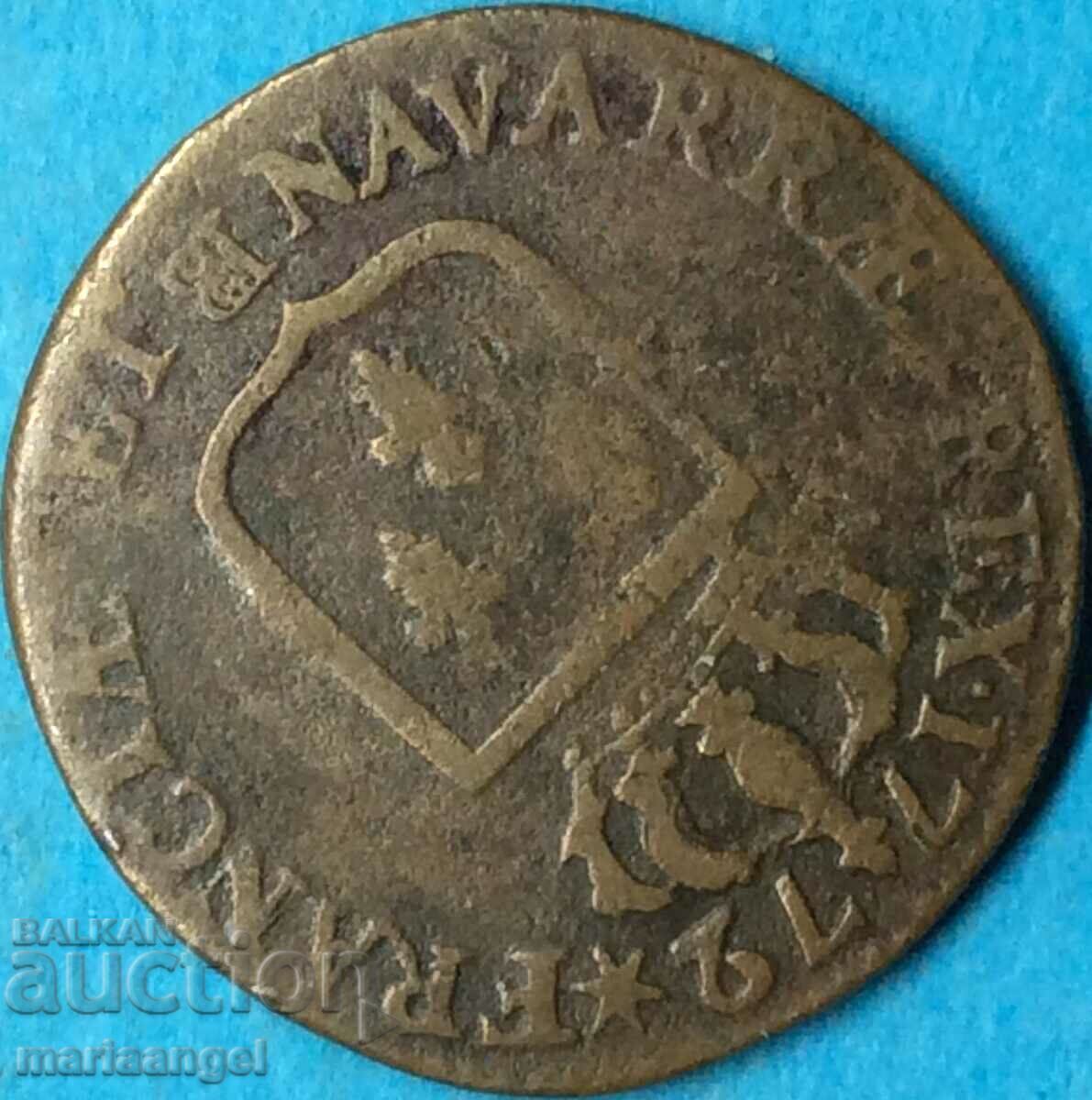 France 1 salt 1772 Louis XV copper - 5